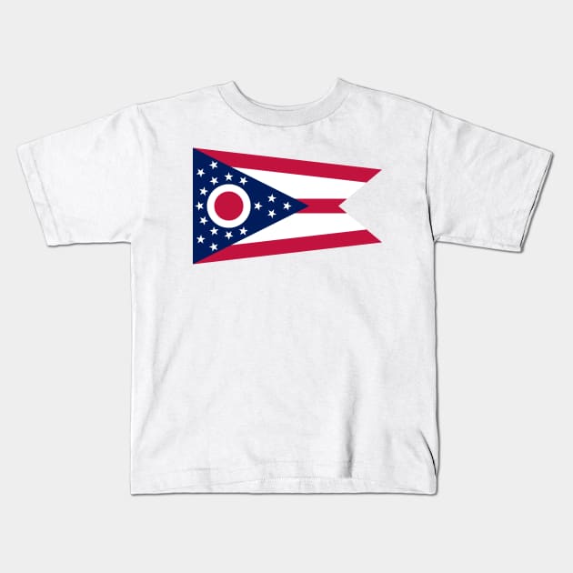 Ohio State Flag Kids T-Shirt by Lucha Liberation